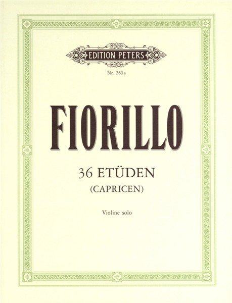 EDITION PETERS FIORILLO FEDERIGO - 36 STUDIES (CAPRICES) - VIOLIN
