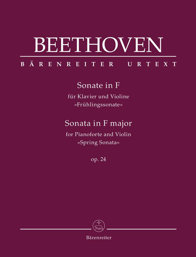 BARENREITER BEETHOVEN L.V. - SONATE POUR PIANO FORTE ET VIOLON OP. 24 PIANO ET VIOLON