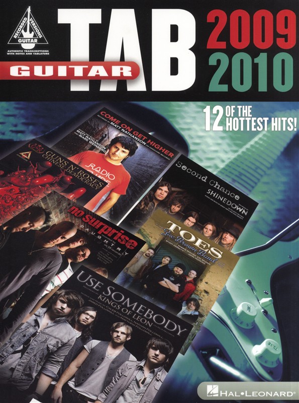 HAL LEONARD GUITAR TAB 2009-2010 GUITAR RECORDED VERSION- GUITAR