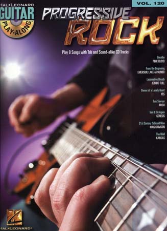 HAL LEONARD GUITAR PLAY ALONG VOL.120 - PROGRESSIVE ROCK + CD - GUITAR TAB