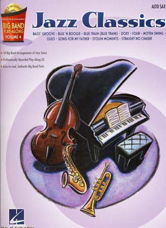 HAL LEONARD BIG BAND PLAY ALONG VOL.4 JAZZ CLASSICS ALTO SAX + CD