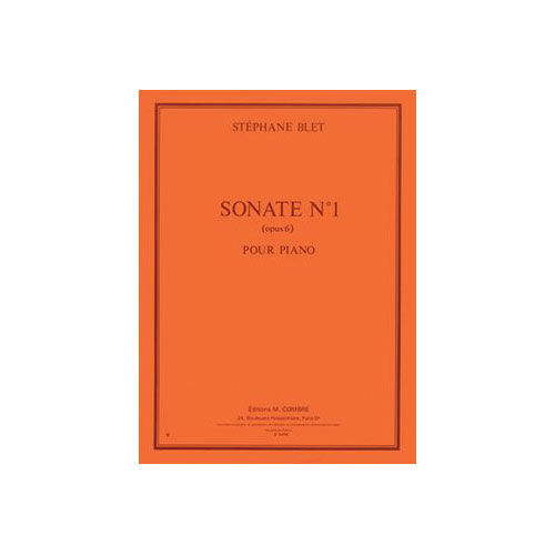 COMBRE BLET STEPHANE - SONATE N.1 OP.6 - PIANO