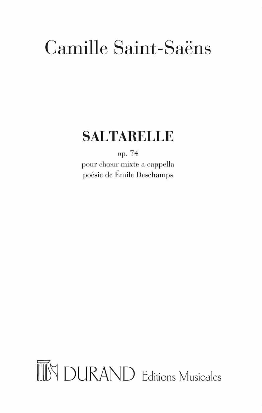DURAND SAINT SAENS C. - SALTARELLE OP 74 - 4 VOIX D'HOMMES