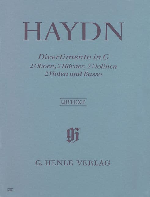 HENLE VERLAG HAYDN J. - DIVERTIMENTO G MAJOR HOB. II:9 