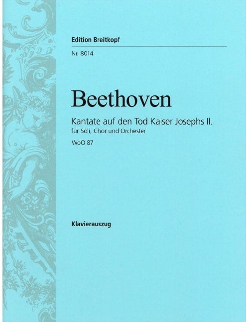 EDITION BREITKOPF BEETHOVEN LUDWIG VAN - KANTATE AUF DEN TOD JOSEPHS II - PIANO