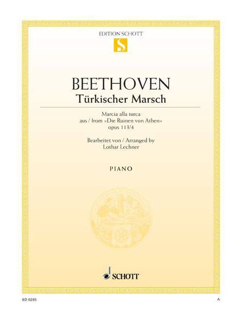 SCHOTT BEETHOVEN L.V. - TURKISH MARCH C MAJOR OP. 113/4 - PIANO