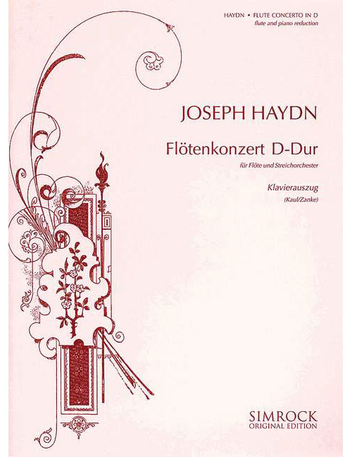 SIMROCK HAYDN JOSEPH - FLUTE CONCERTO IN D MAJOR HOB. VII/D1 - FLUTE AND PIANO