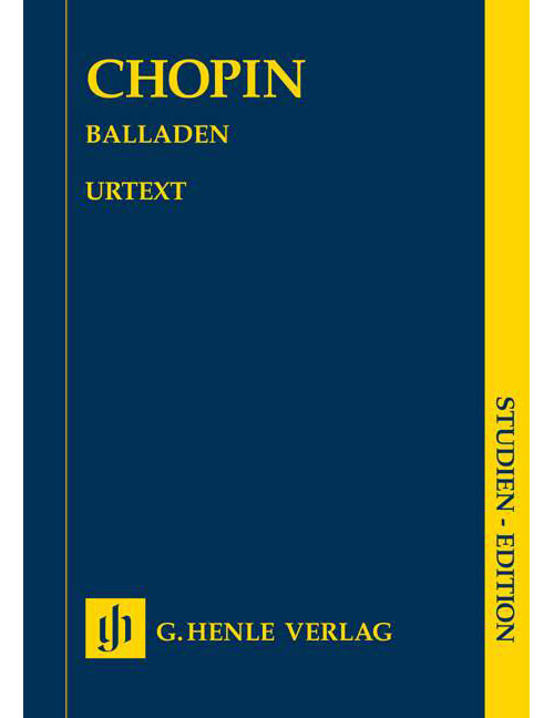 HENLE VERLAG CHOPIN F. - BALLADES