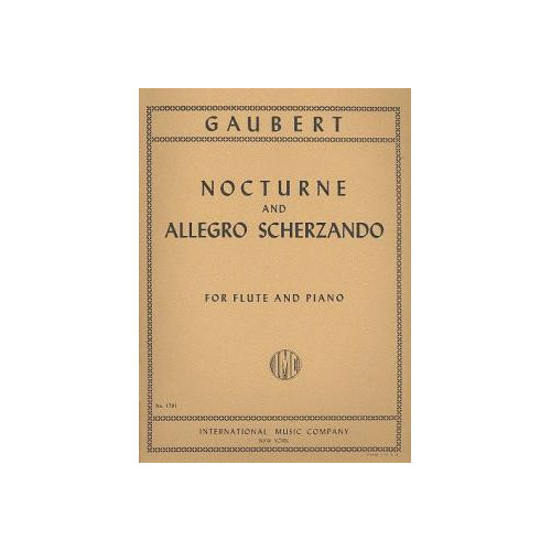 IMC GAUBERT P. - NOCTURNE & ALLEGRO SCHERZANDO - FLUTE & PIANO