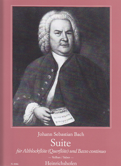 HEINRICHSHOFEN BACH J.S. - SUITE BWV 997 - FLUTE A BEC ALTO ET BC