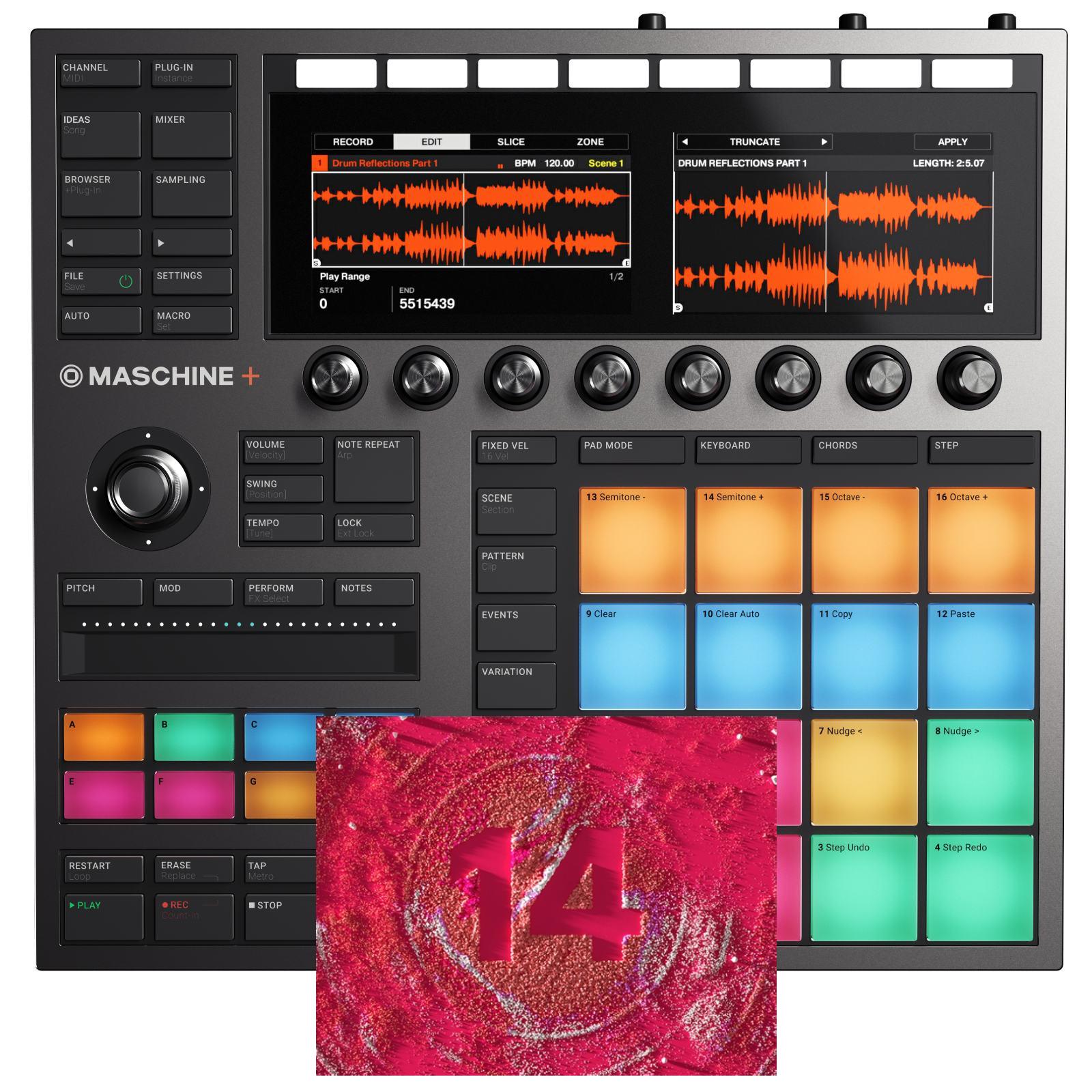 NATIVE INSTRUMENTS PACK MASCHINE+ WITH KOMPLETE 14 STANDARD