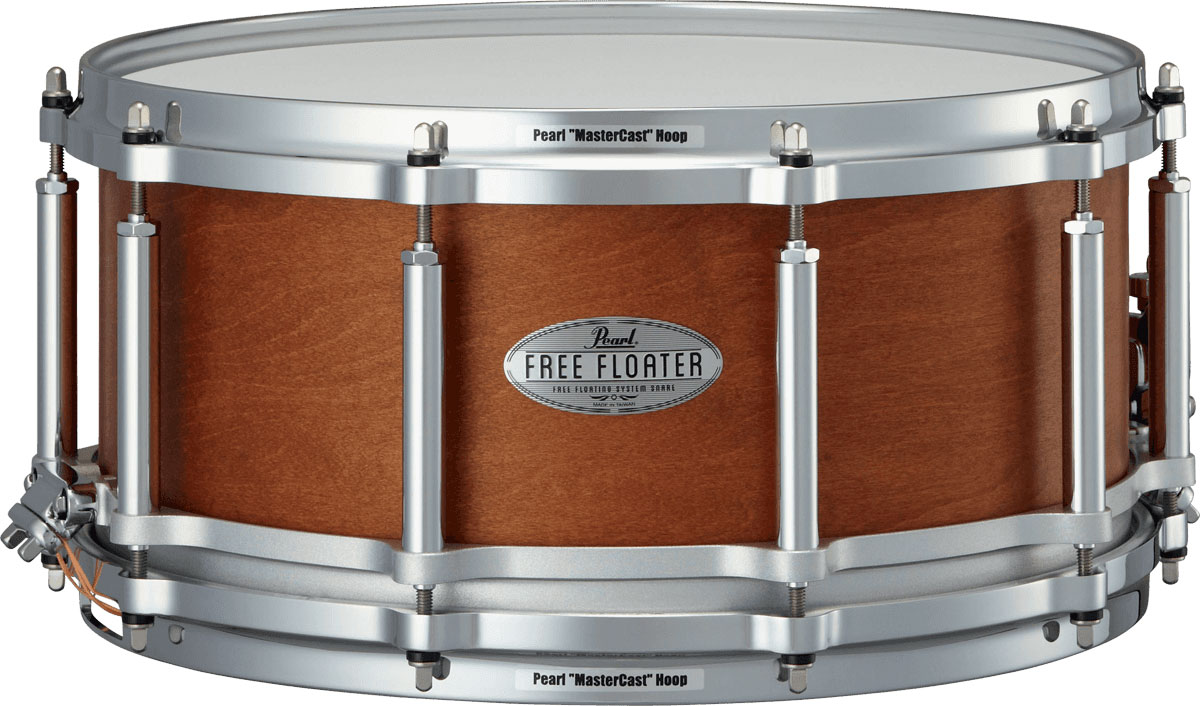 PEARL DRUMS FREE FLOATING TASK SPECIFIC 14X6.5 MAPLE-MAHOGANY