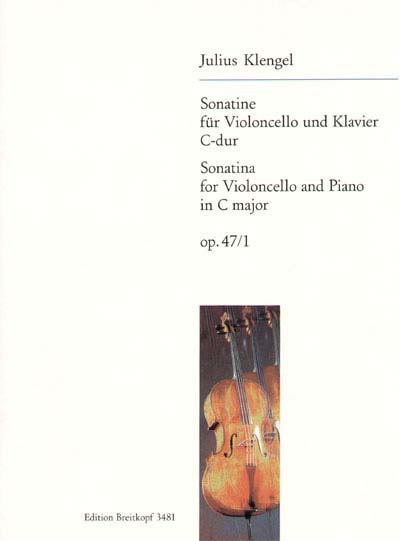 EDITION BREITKOPF KLENGEL JULIUS - SONATINE C-DUR OP. 47 NR. 1 - CELLO, PIANO
