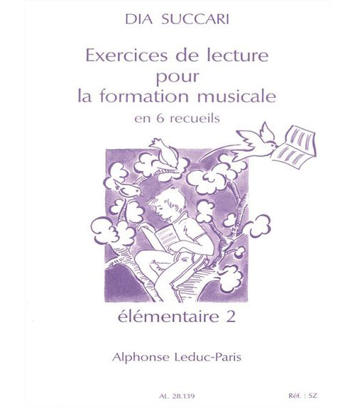 LEDUC DIA SUCCARI - EXERCICES DE LECTURE POUR LAFORMATION MUSICALE VOL.6 ELEMENTAIRE 2 