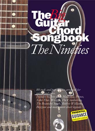WISE PUBLICATIONS THE BIG GUITAR CHORD SONGBOOK - THE 90'S