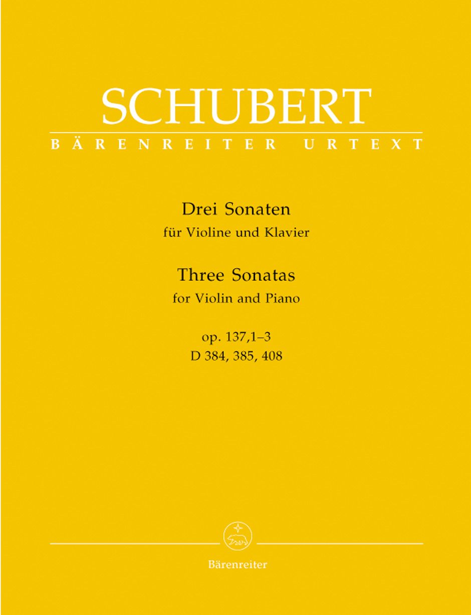 BARENREITER SCHUBERT F. - DREI SONATEN OP.137, 1-3 - VIOLON ET PIANO