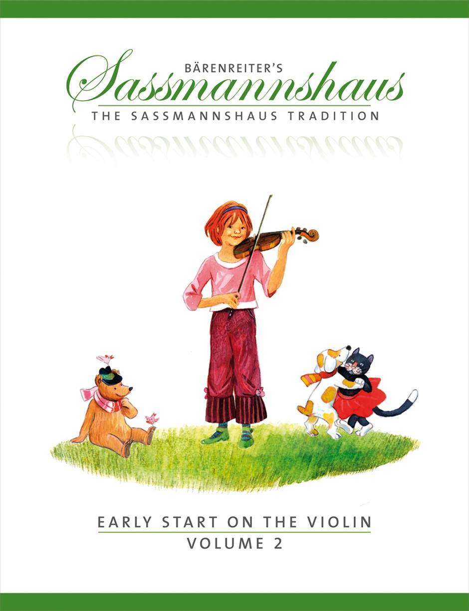 BARENREITER SASSMANNSHAUS E. & K. - EARLY START ON THE VIOLIN VOL.2 (WITH A FRENCH TEXT SUPPLEMENT)