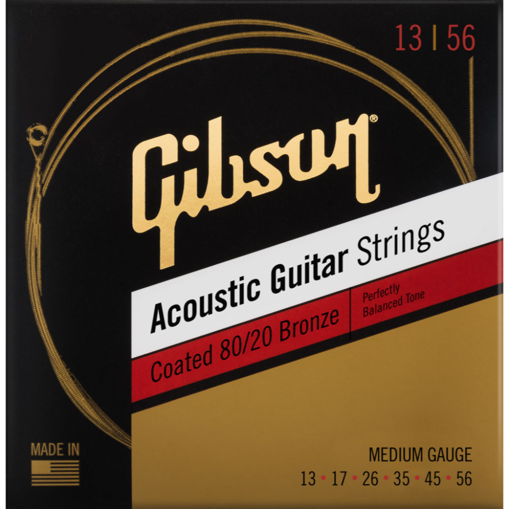 GIBSON ACCESSORIES MODERN STRINGS COATED 80/20 BRONZE ACOUSTIC GUITAR MEDIUM