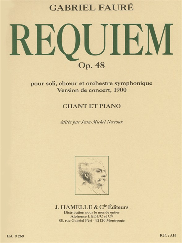 HAMELLE EDITEURS FAURE GABRIEL - REQUIEM OP.48 (VERSION 1900) - CHANT, PIANO 