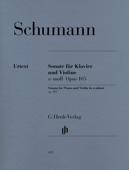 HENLE VERLAG SCHUMANN R. - SONATA FOR PIANO AND VIOLIN A MINOR OP. 105