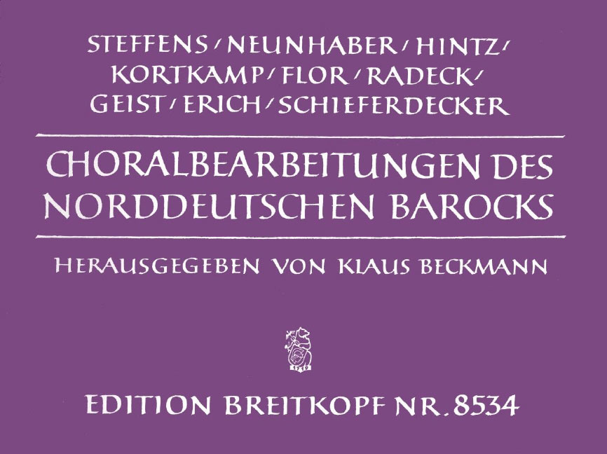 EDITION BREITKOPF CHORALBEARB. DES NORDD. BAROCK - ORGAN