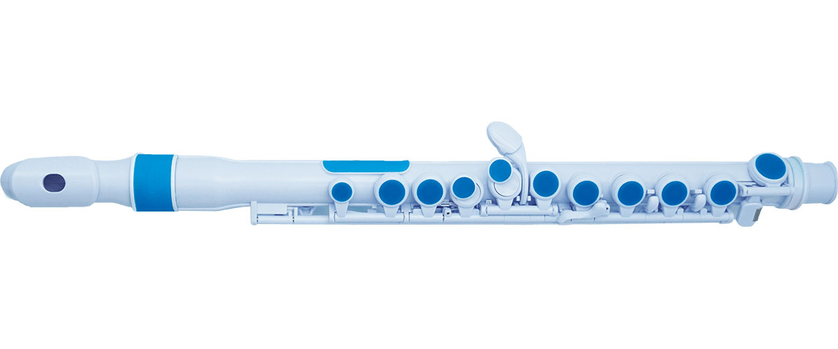 NUVO JFLUTE WHITE AND BLUE