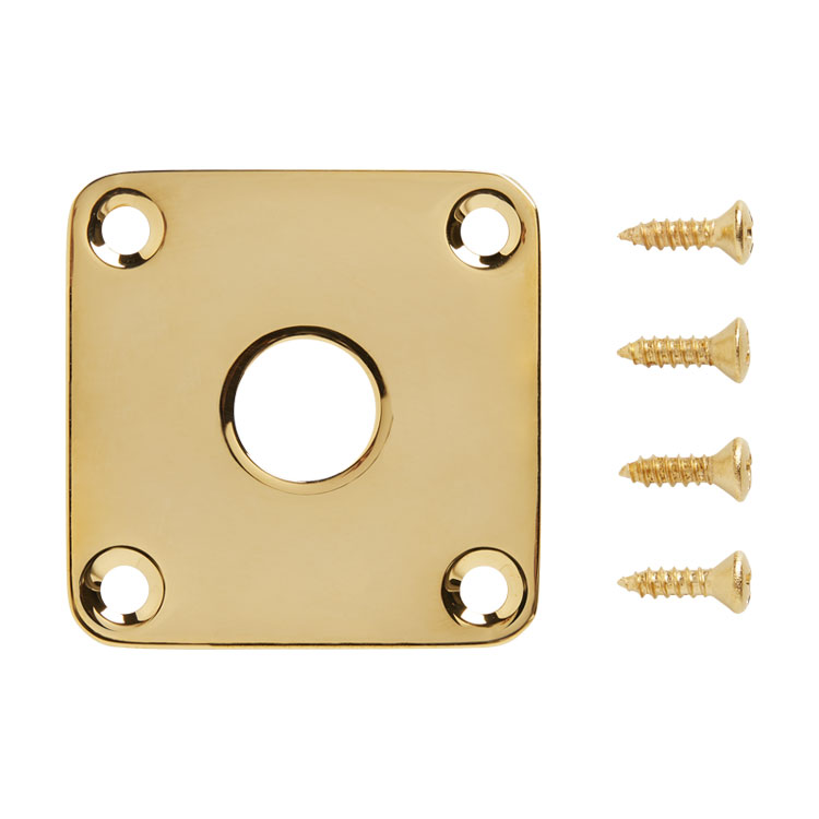 GIBSON ACCESSORIES PARTS METAL JACK PLATE GOLD