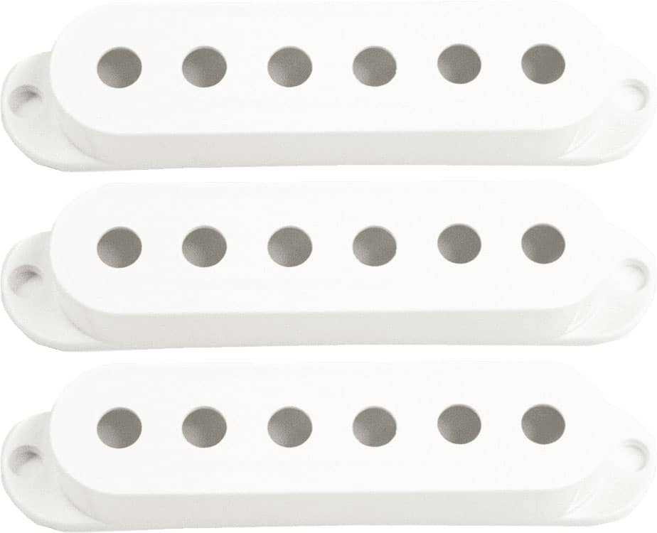 SEYMOUR DUNCAN S-COVER-W-NOL - 3 X COVER S WHITE WITHOUT LOGO