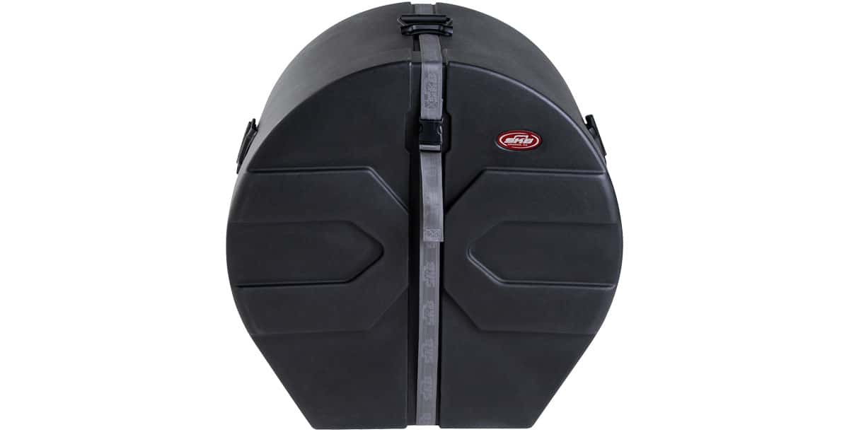 SKB MUSIC MARCHING PERCUSSION 14 X 24 MARCHING BASS DRUM CASE BLACK