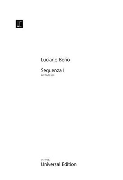 UNIVERSAL EDITION BERIO L. - SEQUENZA I - FLUTE