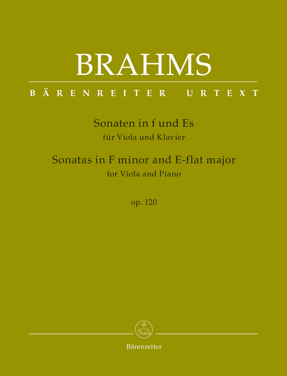 BARENREITER BRAHMS J. - SONATAS IN F MINOR & E-FLAT MAJOR OP.120 - VIOLA & PIANO
