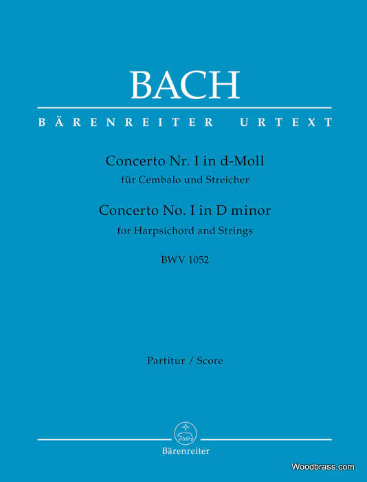 BARENREITER BACH J.S. - CONCERTO N°1 IN D-MOLL BWV 1052