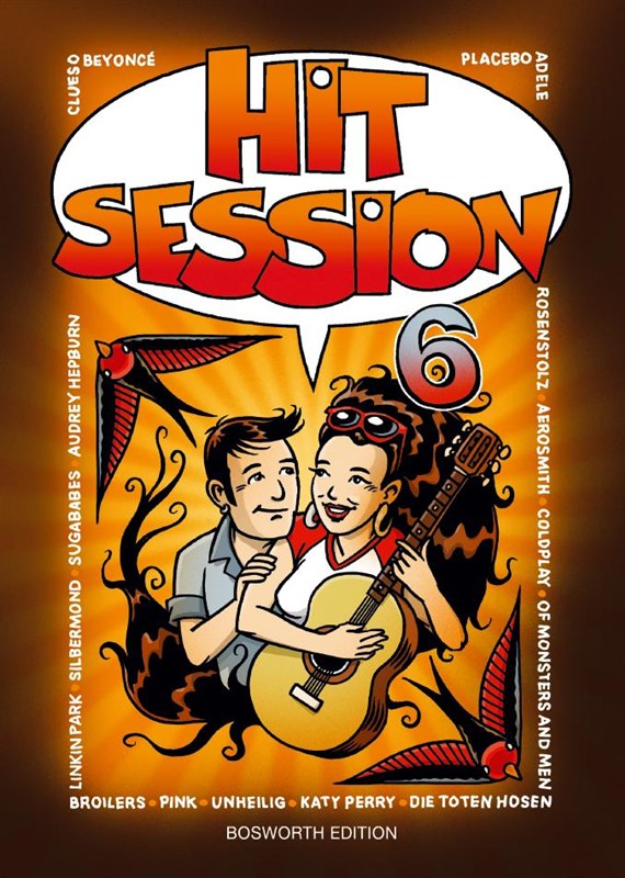 BOSWORTH HIT SESSION 6 SONGBOOK BOOK SPIRAL BINDING MLC LC - MELODY LINE, LYRICS AND CHORDS