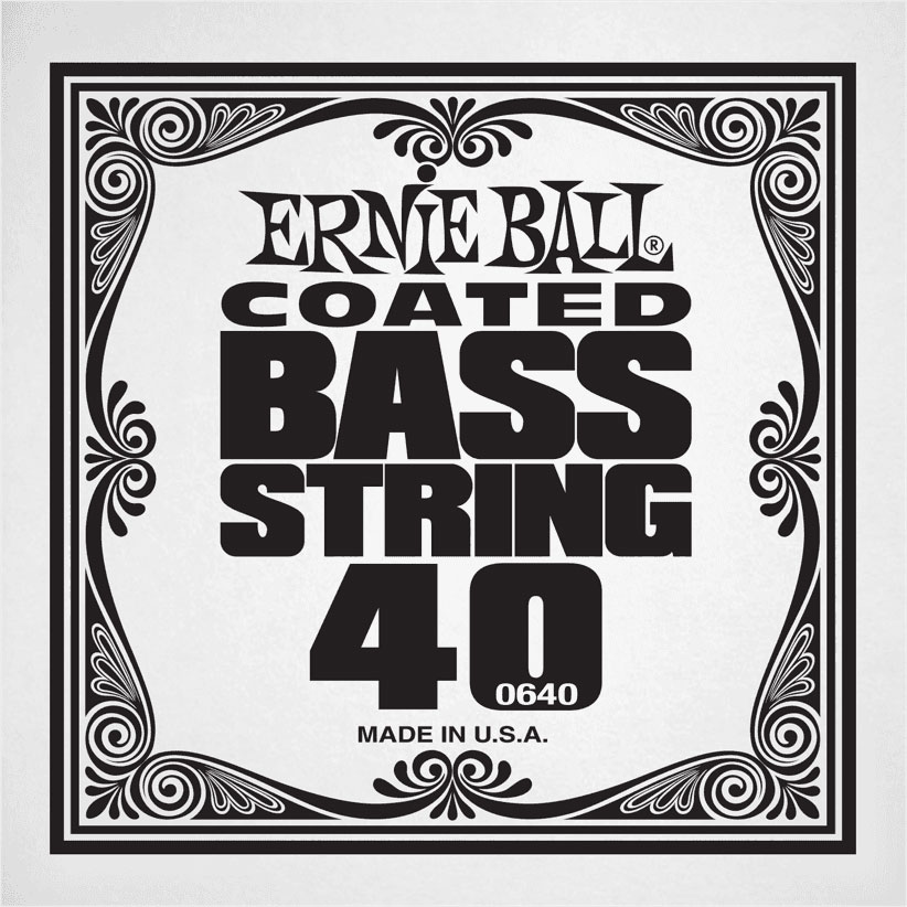 ERNIE BALL .040 COATED NICKEL WOUND ELECTRIC BASS STRING SINGLE