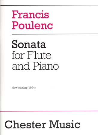 CHESTER MUSIC POULENC - SONATE POUR FLUTE ET PIANO