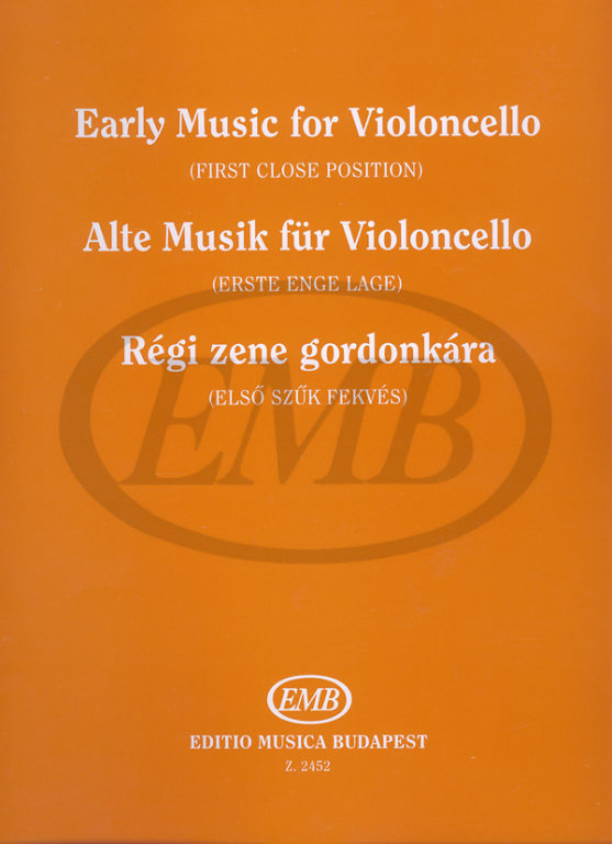 EMB (EDITIO MUSICA BUDAPEST) OLD MUSIC - VIOLONCELLE ET PIANO