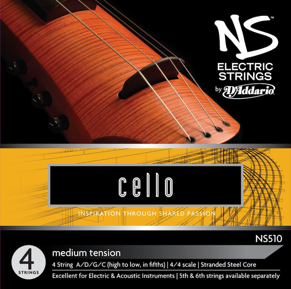 D'ADDARIO AND CO SET OF STRINGS FOR CELLO NS ELECTRIC NECK 4/4 TENSION MEDIUM