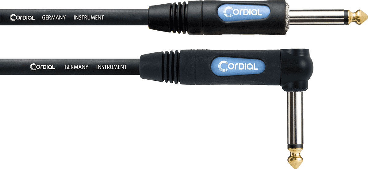 CORDIAL 4.5M STRAIGHT/CORNERED GUITAR JACK CABLE