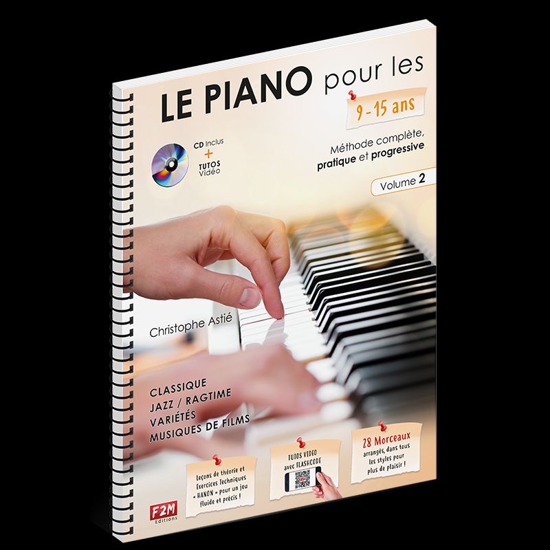 F2M EDITIONS ASTIE C.- LE PIANO POUR LES 9-15 ANS VOL.2 + CD 