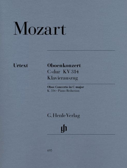 HENLE VERLAG MOZART W.A. - CONCERTO FOR OBOE AND ORCHESTRA C MAJOR K. 314