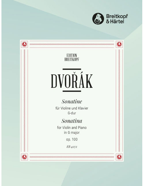 EDITION BREITKOPF DVORAK A. - SONATINE G-DUR OP. 100