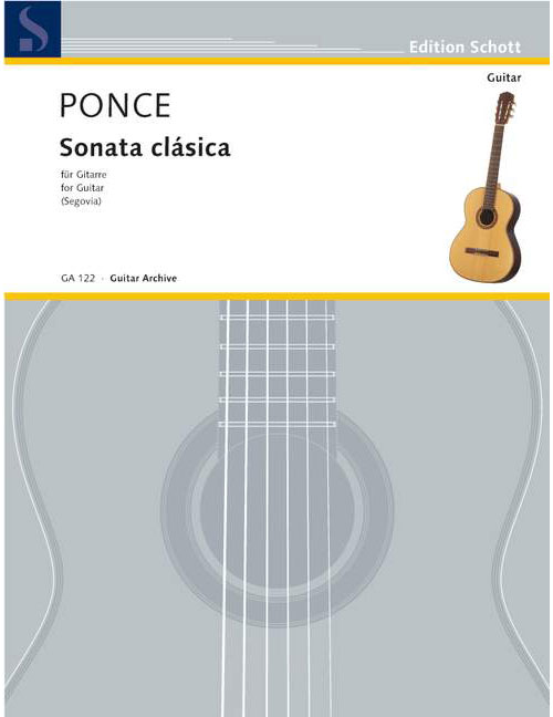 SCHOTT PONCE MANUEL M. - SONATA CLASICA - GUITAR