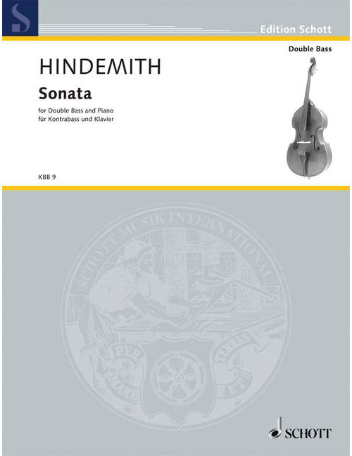 SCHOTT HINDEMITH P. - SONATA FOR DOUBLE BASS & PIANO
