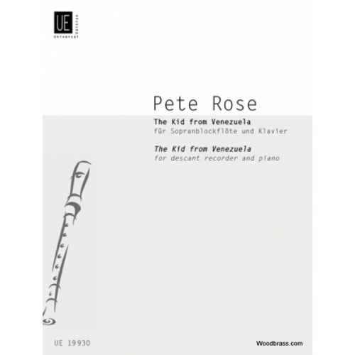 UNIVERSAL EDITION ROSE P. - THE KID FROM VENEZUELA - FLUTE A BEC SOPRANO ET PIANO
