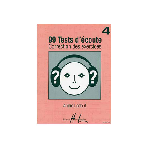 LEMOINE LEDOUT ANNIE - 99 TESTS D'ECOUTE VOL.4 CORRIGES