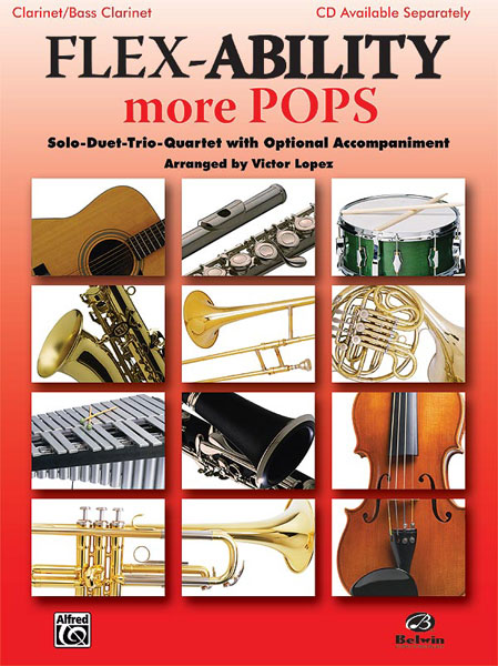 ALFRED PUBLISHING LOPEZ VICTOR - FLEX-ABILITY: MORE POPS - CLARINET AND PIANO
