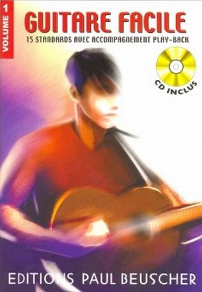 PAUL BEUSCHER PUBLICATIONS GUITARE FACILE VOL.1 + CD