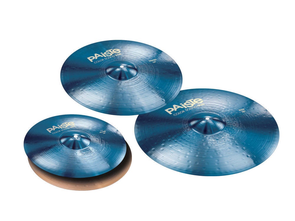 PAISTE SET DE BEKKEN 900 SERIE COLOR SOUND BLUE UNIVERSEL 