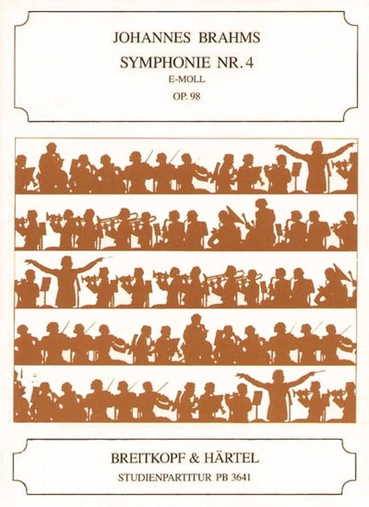 EDITION BREITKOPF BRAHMS JOHANNES - SYMPHONIE NR. 4 E-MOLL OP. 98 - ORCHESTRA