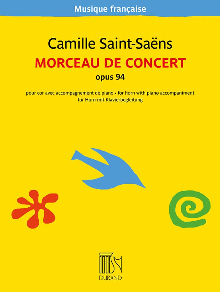 DURAND SAINT-SAENS C. - MORCEAU DE CONCERT - COR ET PIANO